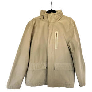 Pendleton Hooded Soft Shell Jacket Womens Sz Medium Light Tan Natl Park Series